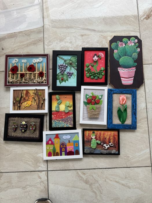 ръчно изработени картини и завеси за дома