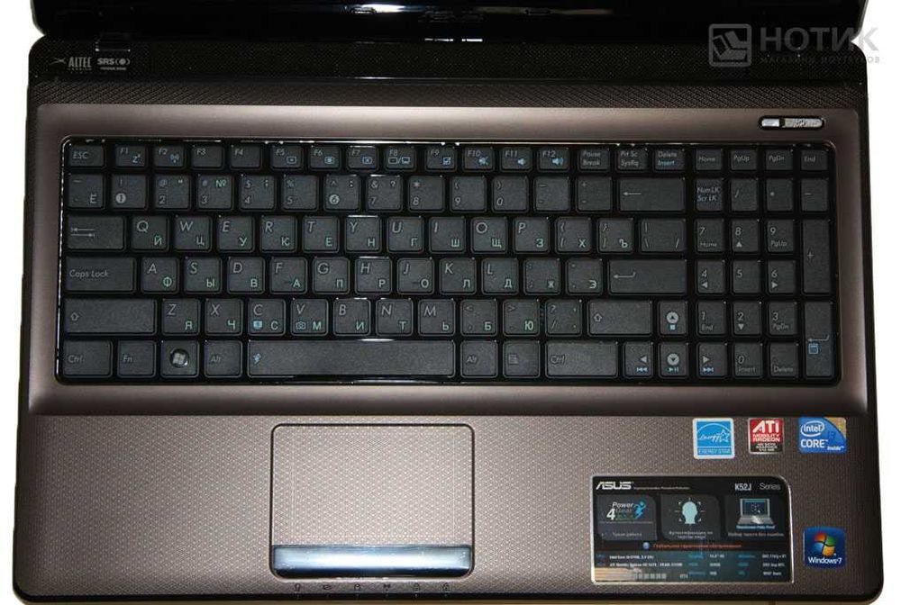 Ноутбук noutbuk ASUS K52 (экран сломан), amd phenom II, 8gb, 320 hdd)