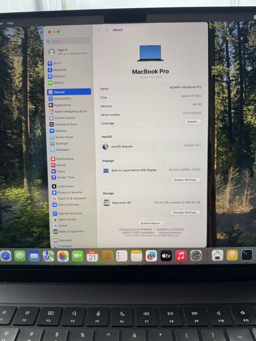 Apple MacBook Pro 16” M3 Max / 48 RAM / 1TB - Перфектен !