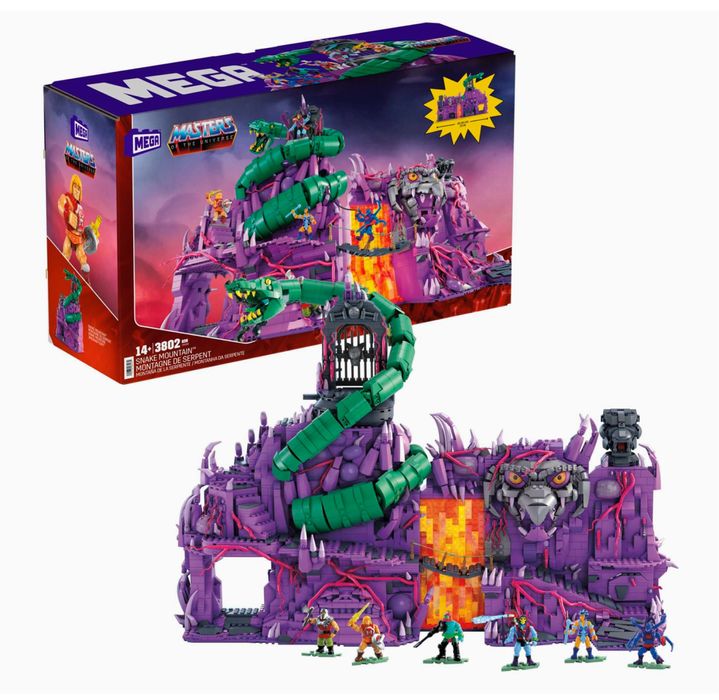 Mega Masters of The Universe Snake Mountain, 3802 piese, de colectie