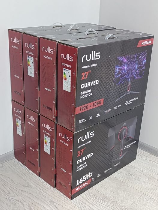 Rulls 27" Curved 165hz sRGB! Korobka bor! 8ta!