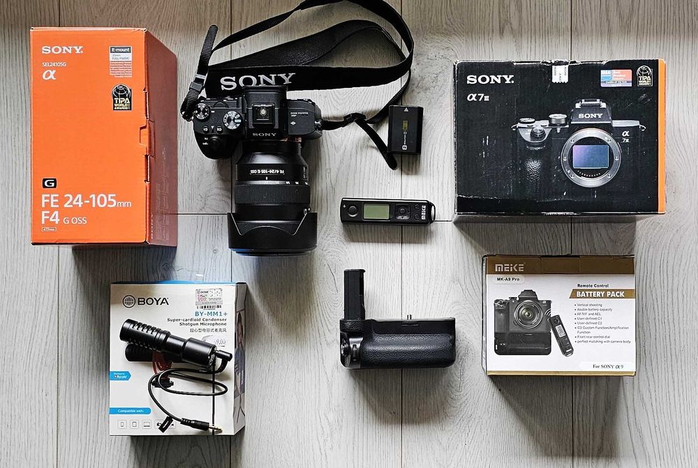 SONY A7 III + 24-105 G - Професионален фотоапарат с обектив като нов!