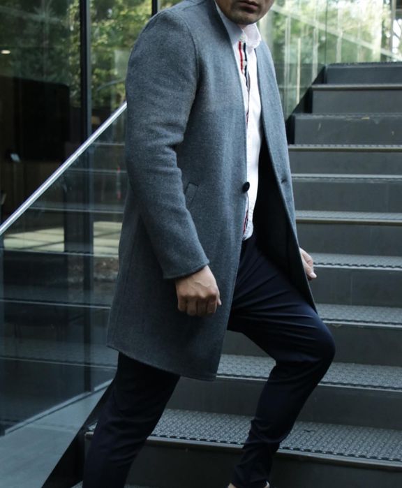 Пальто без воротников для мужчин