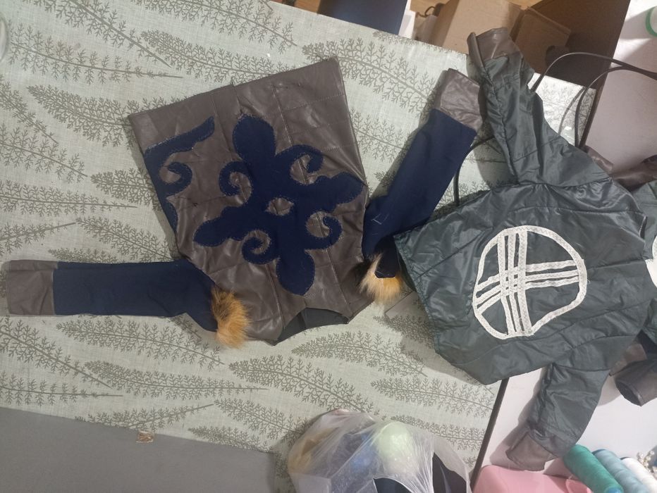 Детский бөрік с жилеткой