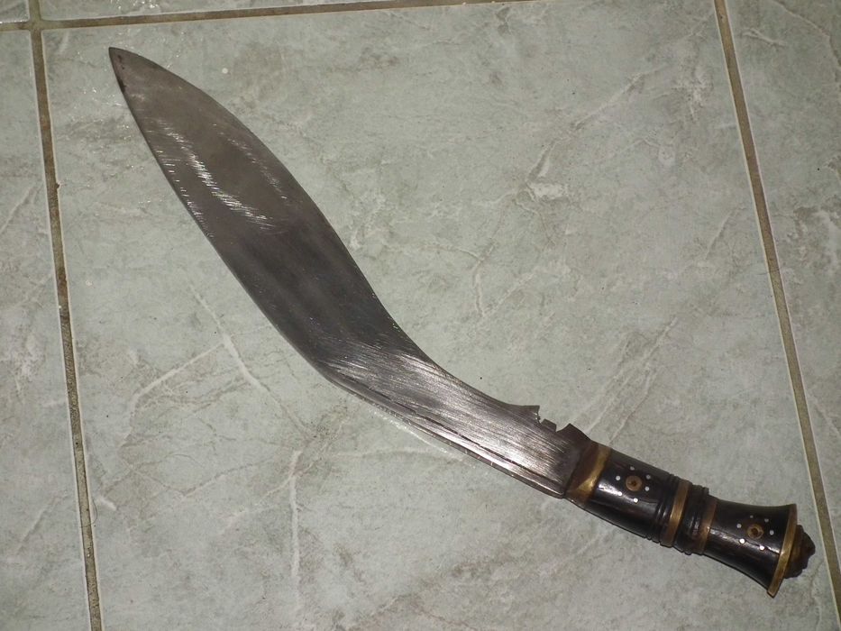 Vintage!!! Cutit maceta Kukri cutit Gurkha masiv teacá nr.3