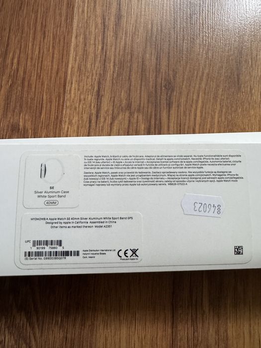 Apple watch SE 40 mm silver aluminum GPS