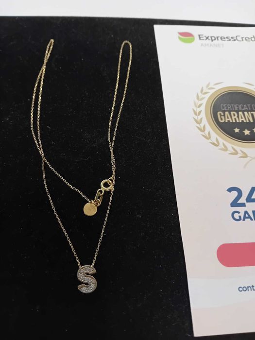 (Ag33) Lant Aur 14K/Garantie 2 Ani