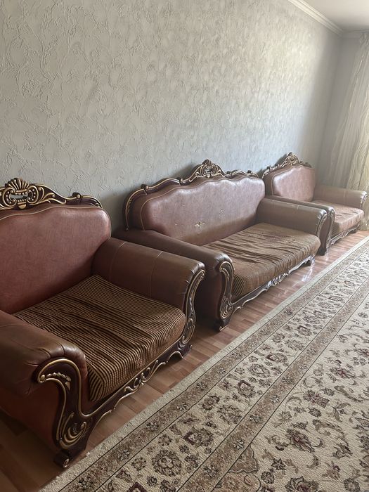 Комплект диван 3 размера для реставрации