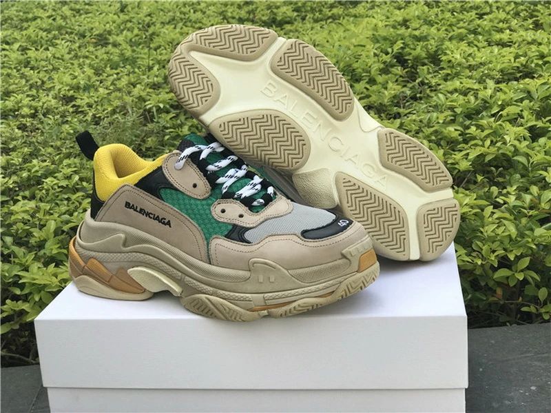 Balenciaga Triple S - Grey/Tan/Olive