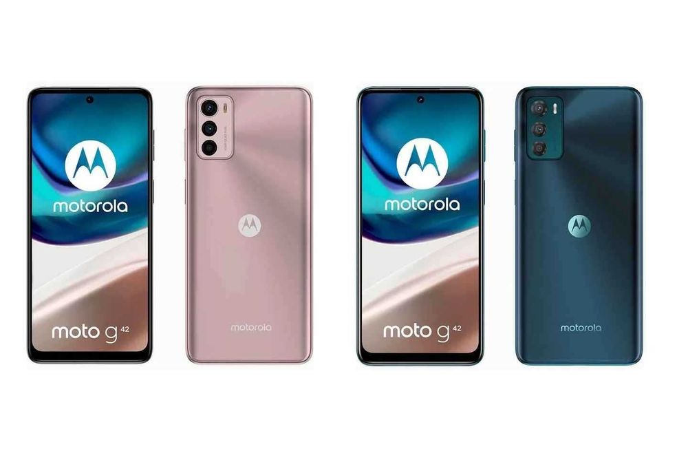 Telefon MOTOROLA Moto G42 64GB 4GB 6.43" Dual Sim Verde sau Roz metalizat Nou Sigilat
