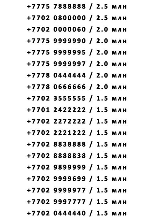 VIP Красивые Номера