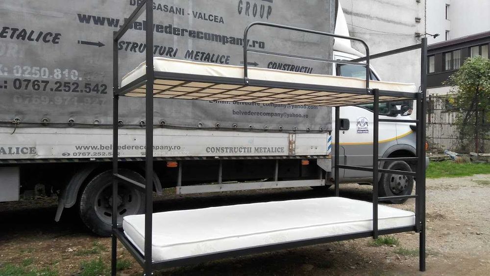 Paturi Metalice Etajate BEL-1 – Model Standard | În Stoc | Producător