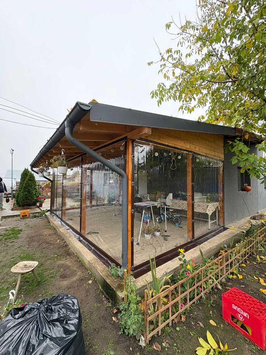 Folie Cristal 0,8 terase si foisoare, transparenta, tratata UV