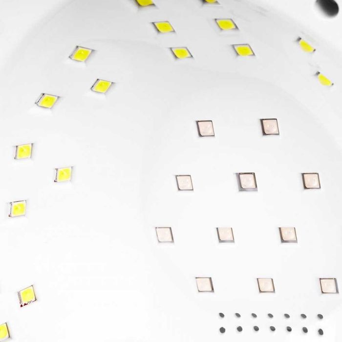 Лампа за сушене на нокти Dual Led Glow S1 168 W сребриста/розова