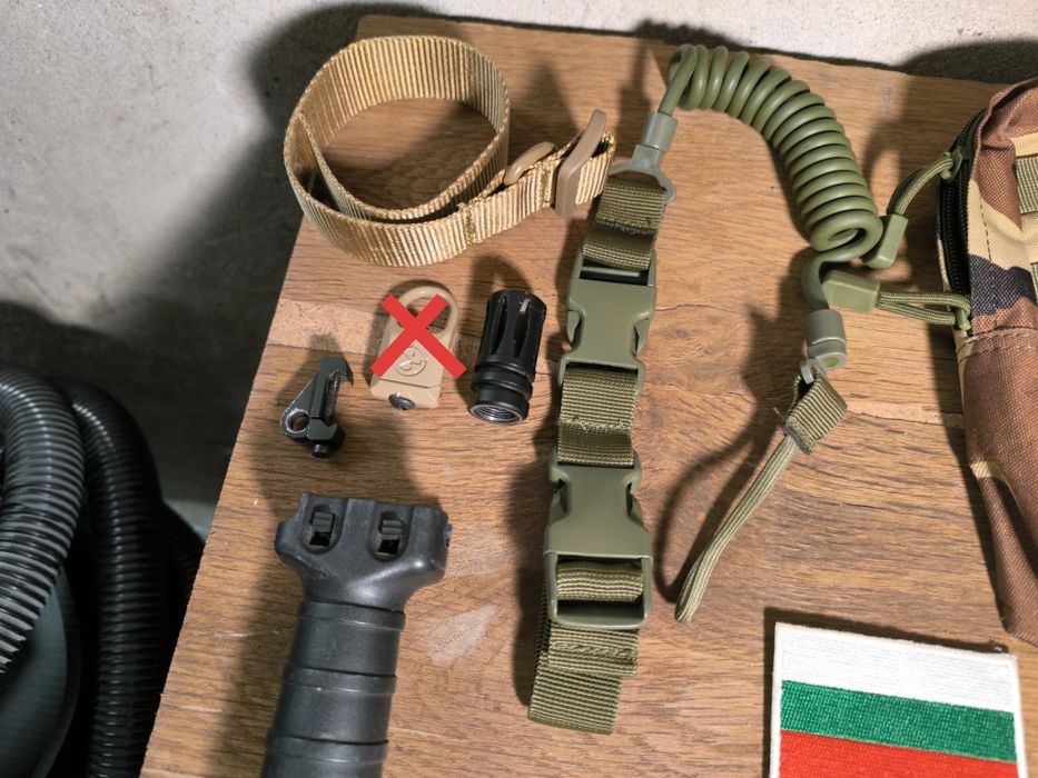 Еърсофт екипировка, облекло и принадлежности.