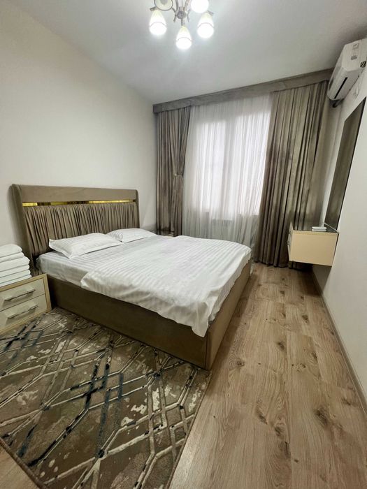 3-комн в Olmazar City | 2 кровати + TV 55" |Только Семейным |Посуточно