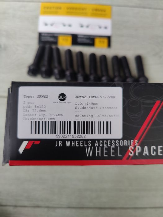 Distantieri 1cm/10mm BMW 5x120 distantiere + prezoane lungi incluse