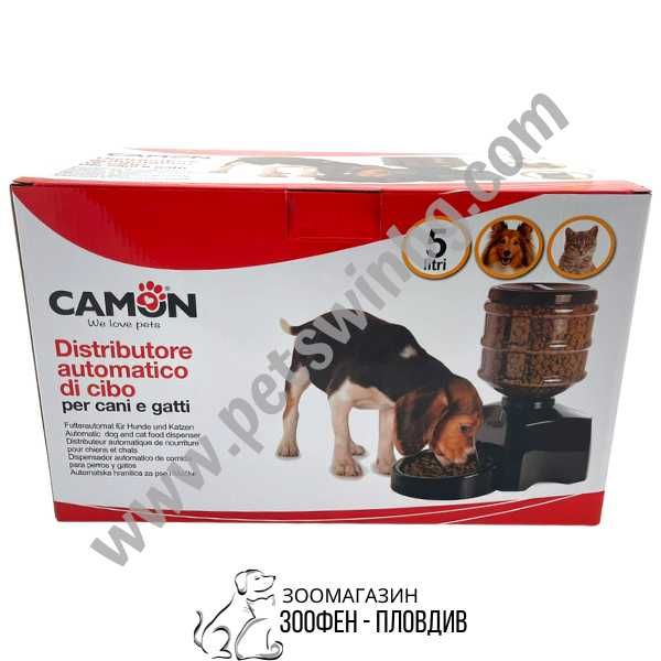 Camon - Автоматична Хранилка - 5L - с Таймер - за Куче/Котка