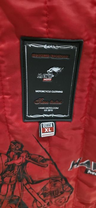 Мотокуртка кожанная Hawk moto