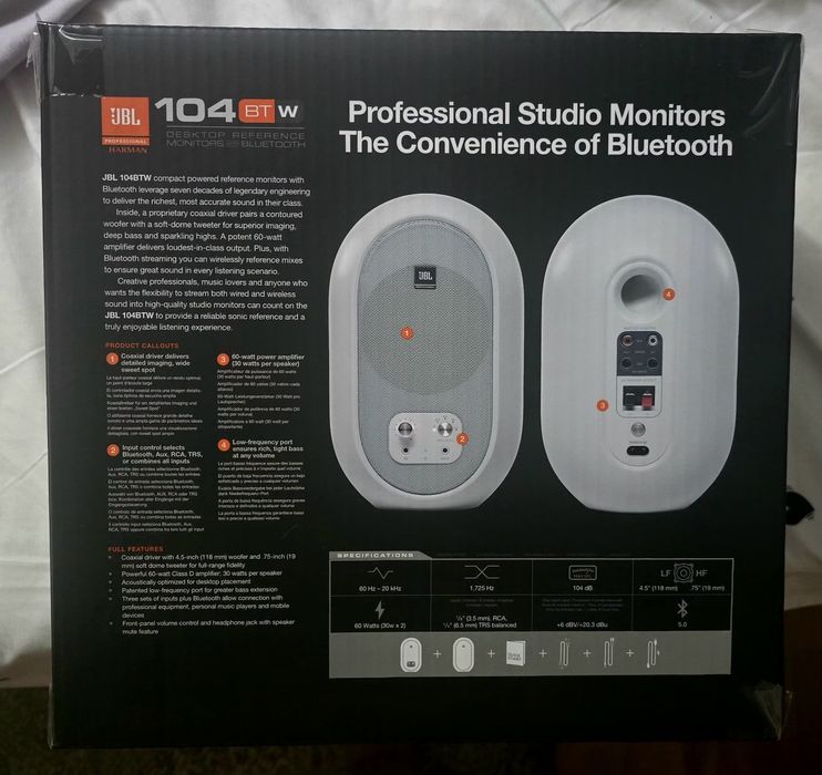 Monitoare studio JBL by Harman 104 BT