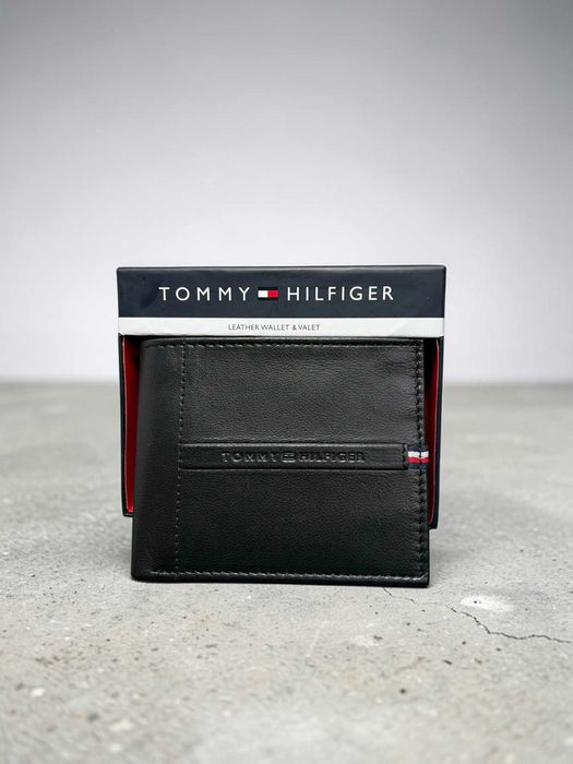 Portofel Barbati Tommy Hilfiger Negru din Piele Naturala