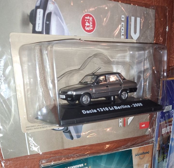 Macheta noua Dacia 1310 LI Berlina, scara 1:43 + revista