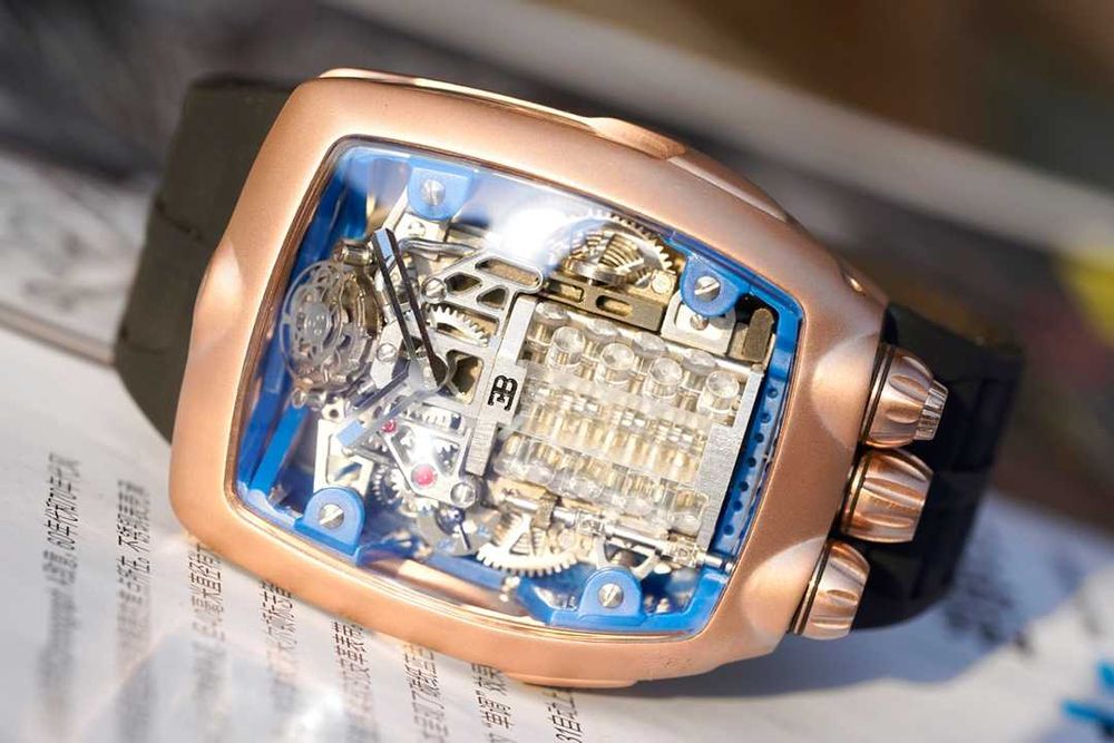 Aвтоматичен мъжки часовник Jacob & Co. Bugatti Chiron W-16