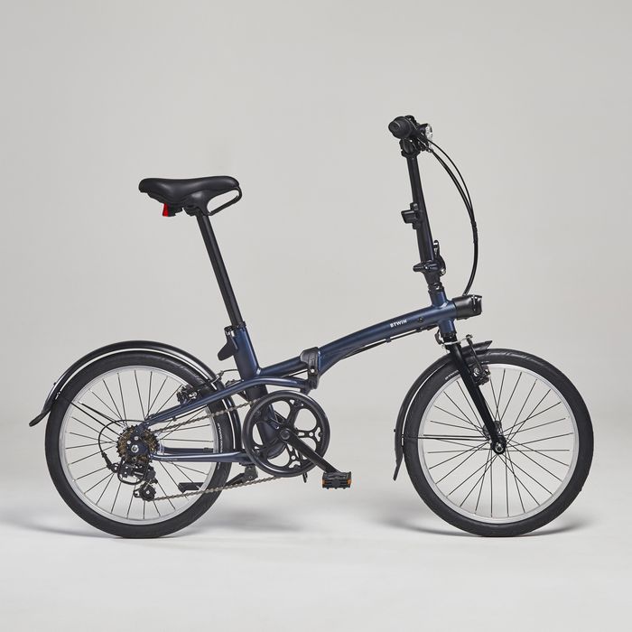 Bicicletă pliabilă Fold 500 Albastru - produs resigilat Decathlon