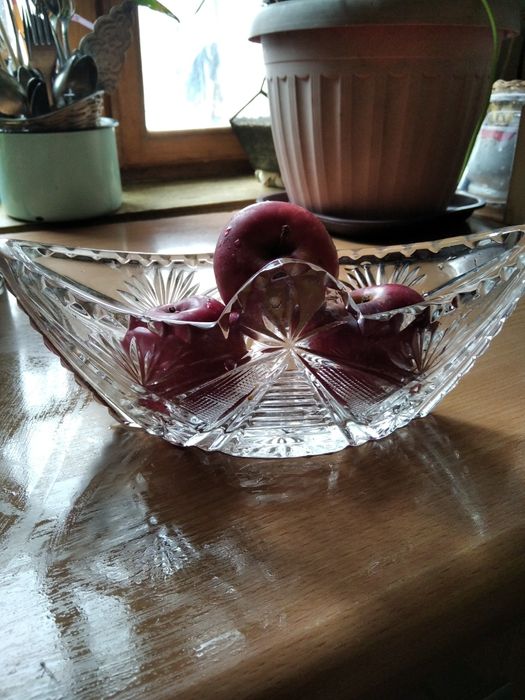 Ваза хрусталь лодочка