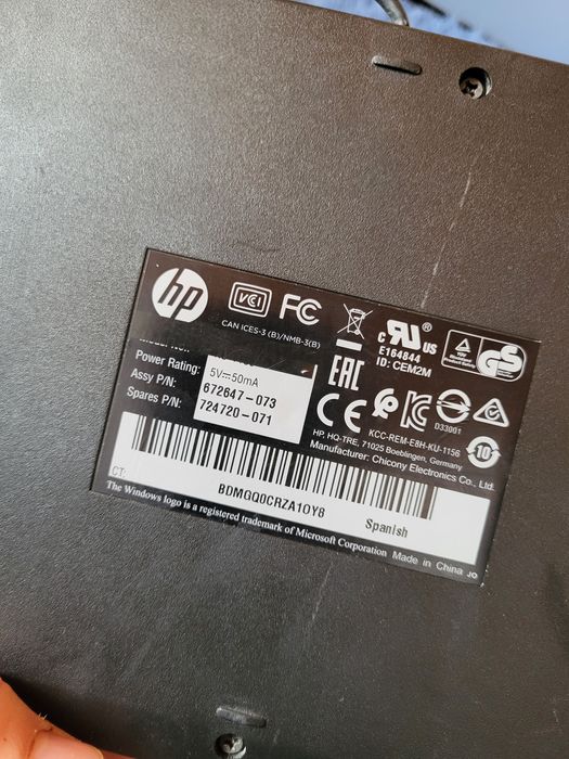 Tastatura Hp ( Spanish )