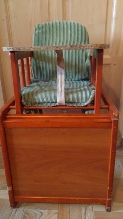 Scaun masa bebe, multifunctional, din lemn, UTILIZAT+ CADOU