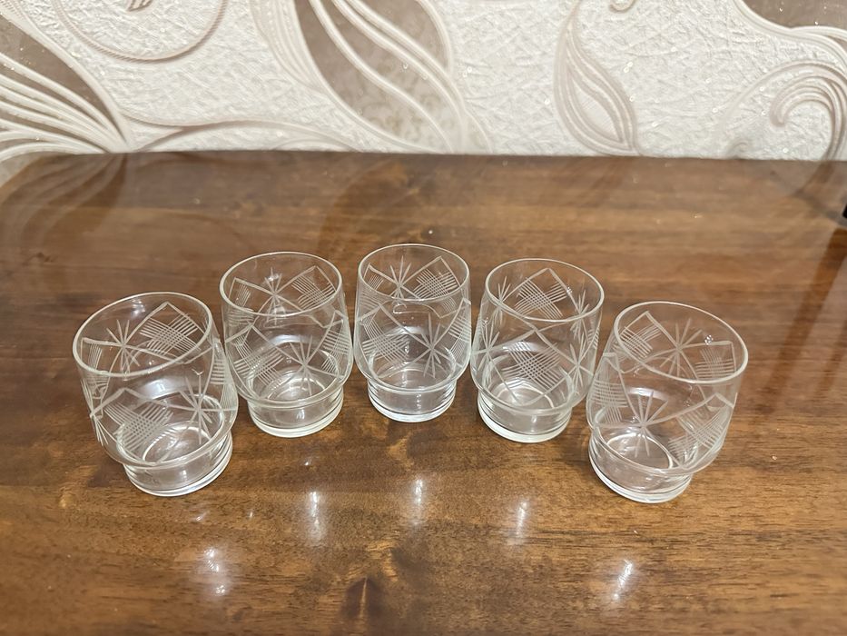 Стопки стеклянные