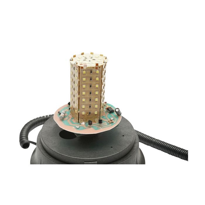 Girofar LED/SMD 24V cu talpa magnetica si alimentare la bricheta
