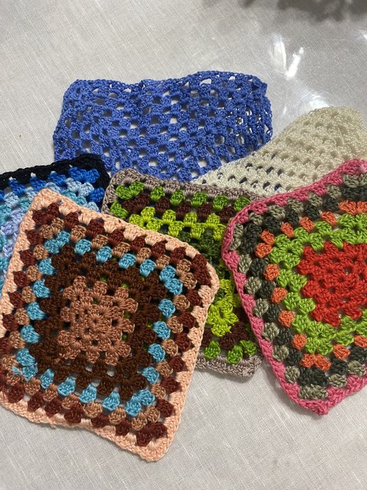 вязанные салфетки