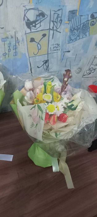 Магнолия из зефира