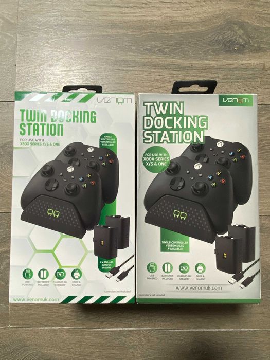 Statie Incarcare  Xbox + 2Baterii XBOX One / Xbox Series X/S Negru