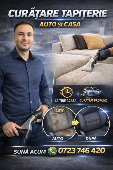 Servicii curățare tapițerii