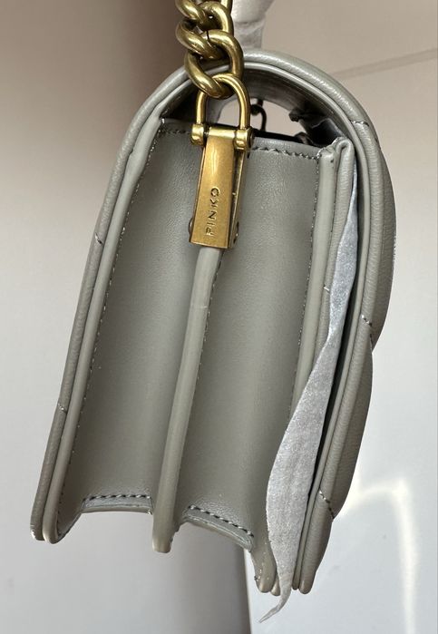 Чанта Pinko Love Click mini grey