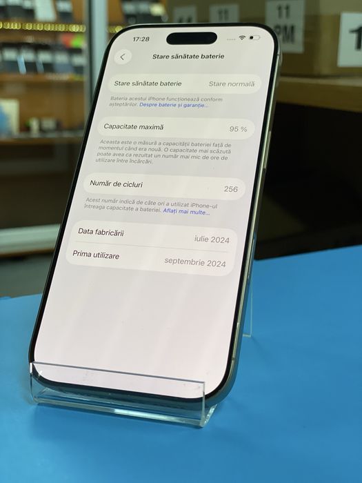 Apple iPhone 16 Pro 100% 128GB, Garantie 12 luni | Lensun