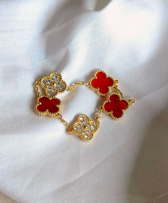 Златна гривна с пет детелини - Van Cleef & Arpels - Vintage Alhambra