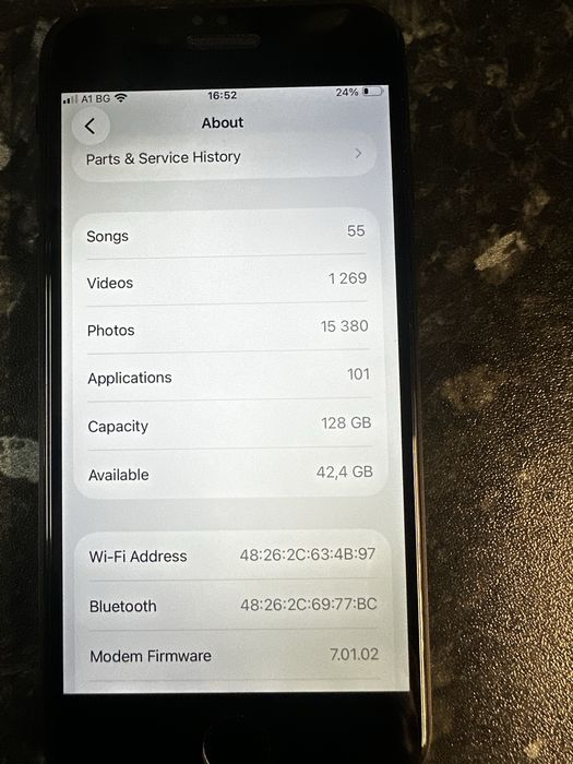 iphone SE 2020 128gb  2-gen като нов