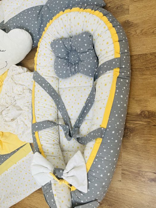 Set complet lenjerie patut bebe+babynest