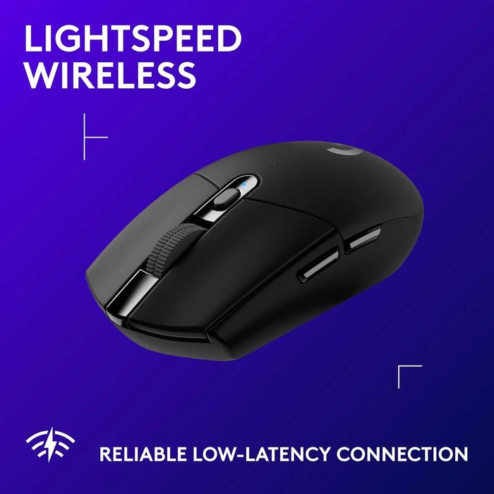 Logitech G305 LIGHTSPEED безжична геймърска мишка -HERO 12K, 6 бутона
