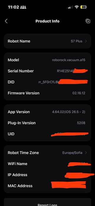 Прахосмукачка pобот Roborock S7 plus със станция за автоматично изпразване