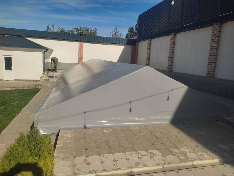 Tent, banner, brezent