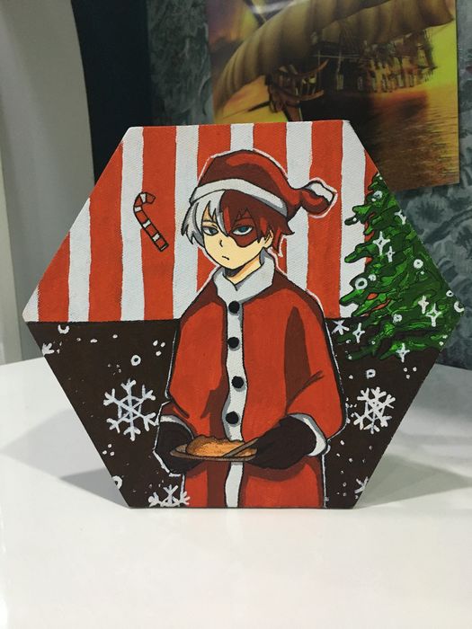 Аниме рисунок на холсте !!