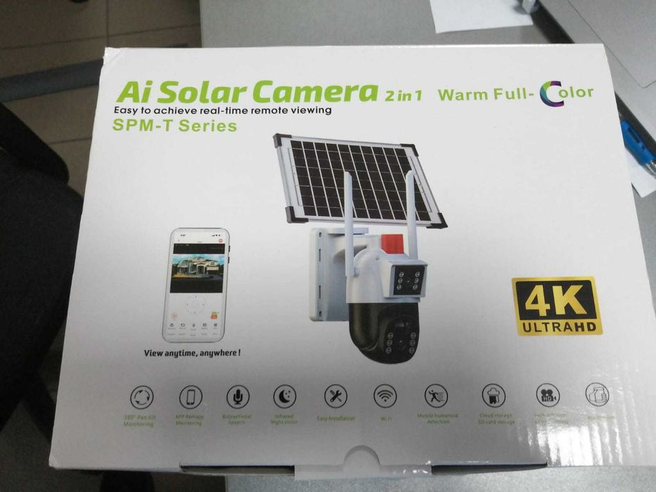 Camera 4G wireless cu panou fotovoltaic + card Micro SD 64Gb