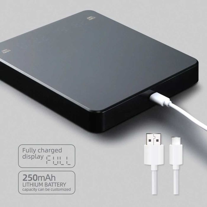 Температурно устойчива кухненска везна 3кг презареждаема батерия