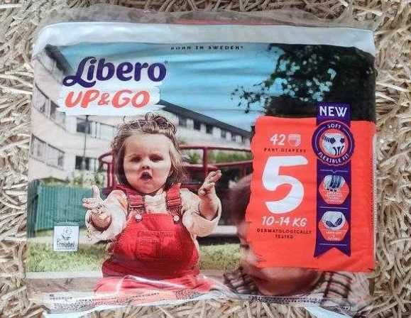 Scutece Libero Up&Go, marime 5 (10-14 kg), 42 buc.