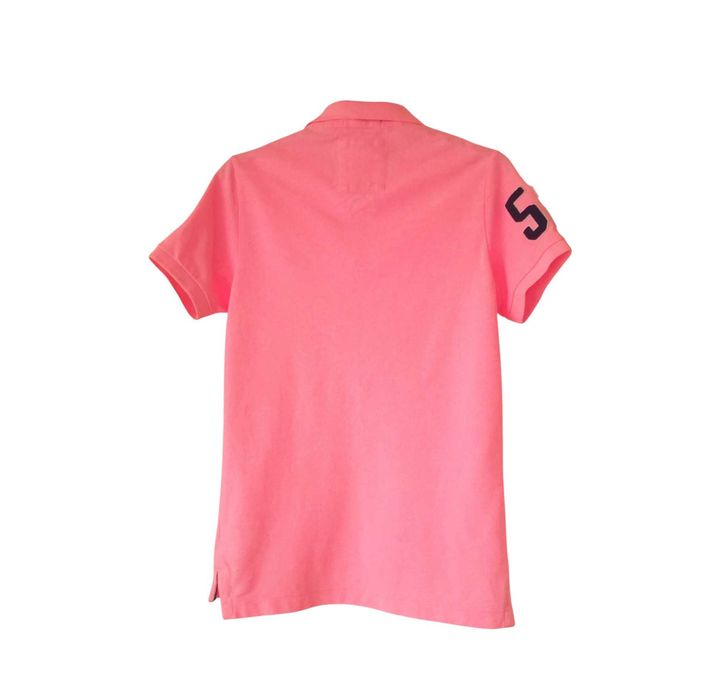 Superdry Поло Блуза Casual Polo Shirt Classic Pique Къс Ръкав Оригинал Гръдна Обиколка 85-100 см (M-L) Носена Веднъж Отлична
